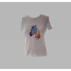 T-shirt coton bio femme zèbre