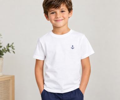 photo enfant t-shirt brodé personalisé