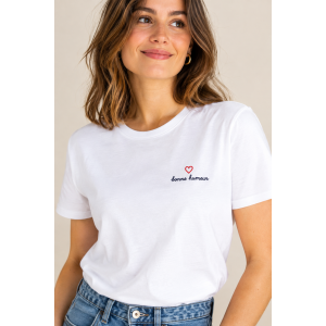 T-shirt femme brodé personnalisé