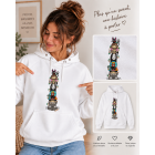 Sweat femme premium brodé le monde de Myasaki