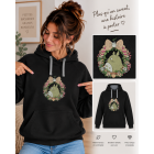 sweat femme noir premium totoro couronne