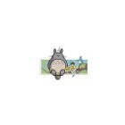 broderie totoro rectangulaire couleur