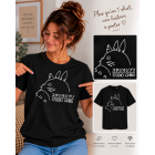t-shirt brodé Totoro minimaliste